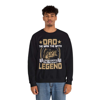Fishing Legend Sweatshirt for Dad | Unisex Crewneck | Perfect Gift for Father's Day