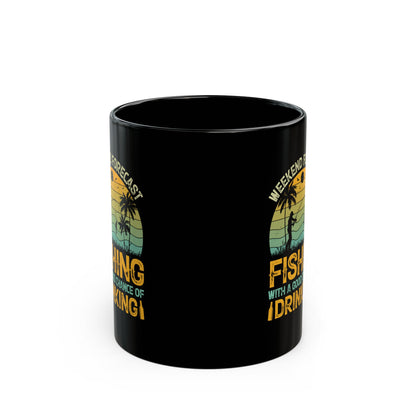 Weekend Forecast Fishing Mug - 11oz & 15oz - Perfect for Fishermen & Outdoor Lovers