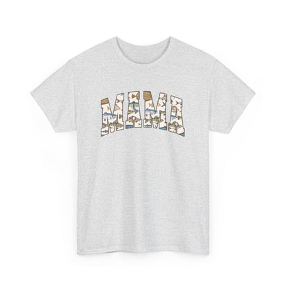MAMA Fishing Design - Perfect for Everyday Wear & Gifts - Casual Unisex Heavy Cotton Tee with Camo