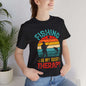 Fishing Is My Best Therapy Unisex Jersey Tee - Perfect for Anglers and Outdoor Enthusiasts