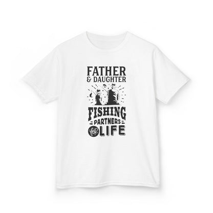 Father & Daughter Fishing Partners Life Kids Tee
