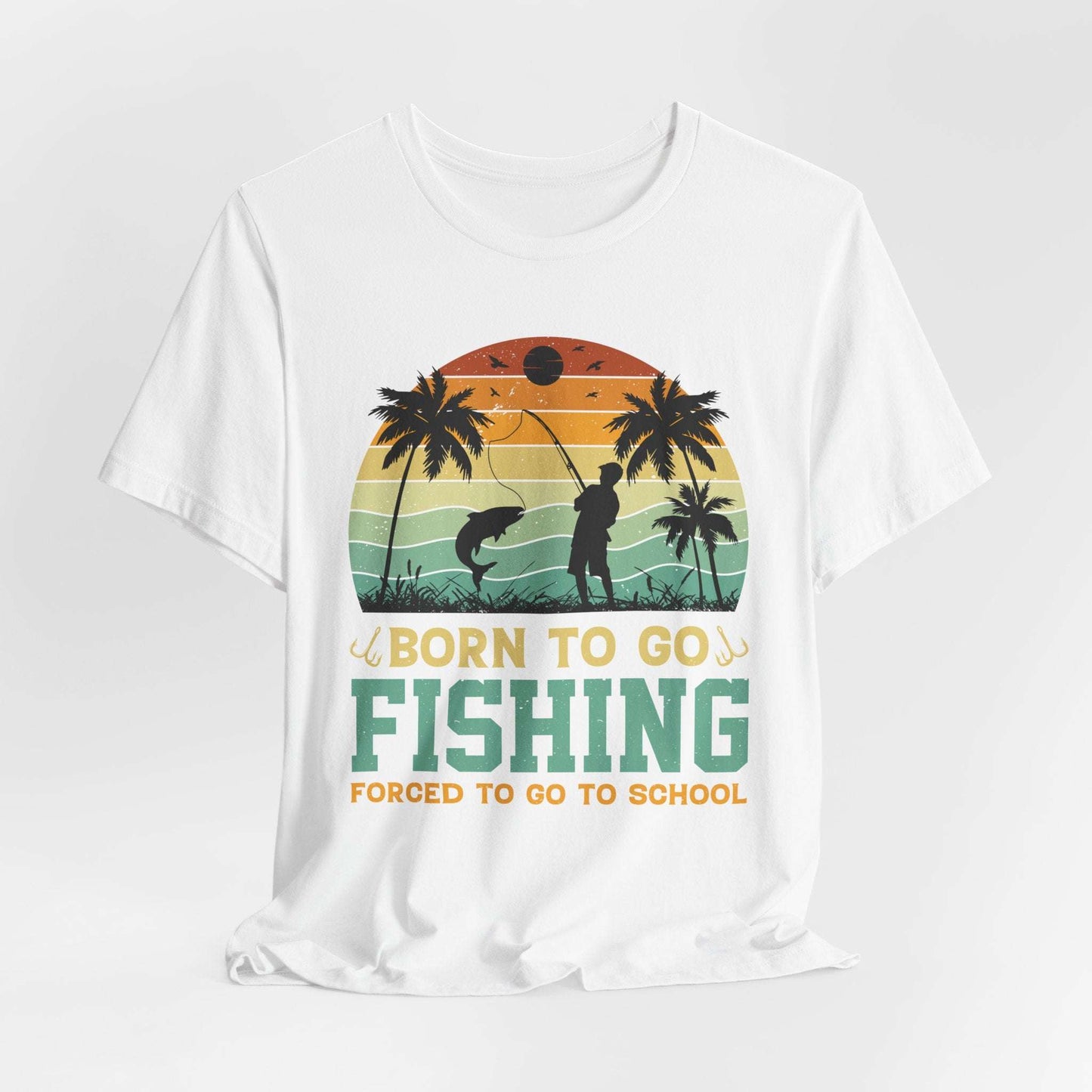 Fishing Vibes Graphic Tee - Born to Go Fishing