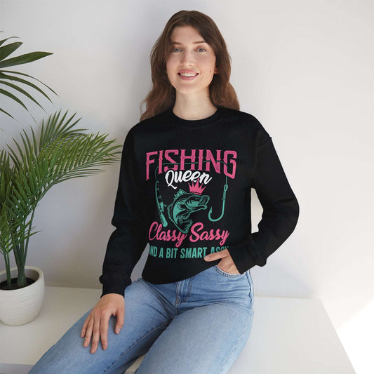 Fishing Queen Sweatshirt – Classy, Sassy & Smart Assy