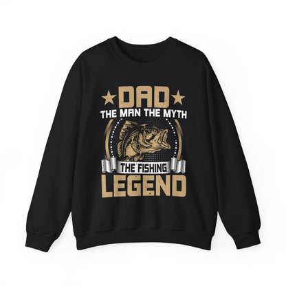 Fishing Legend Sweatshirt for Dad | Unisex Crewneck | Perfect Gift for Father's Day