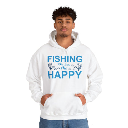 Fishing Makes Me Happy Hoodie