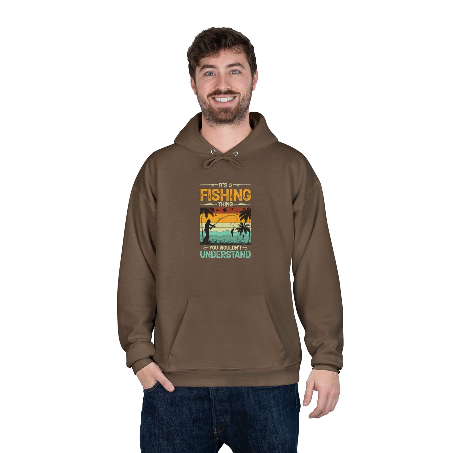 Fishing Humor Eco-Friendly Pullover Hoodie - Perfect Gift for Anglers
