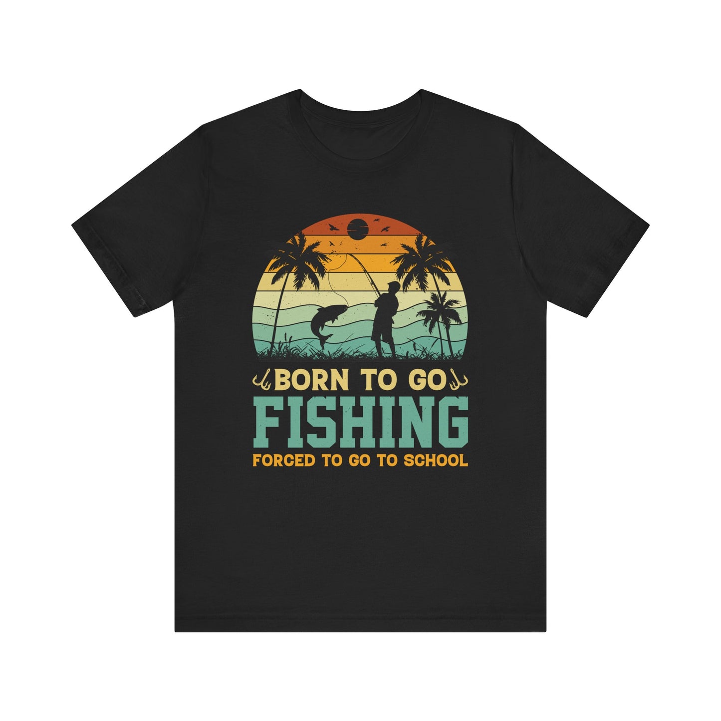Fishing Vibes Graphic Tee - Born to Go Fishing
