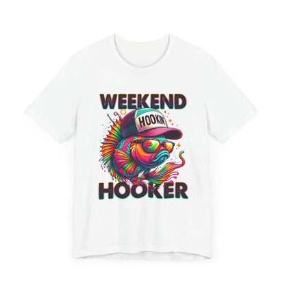 Weekend Hooker Graphic Tee - Fun Colorful Fish Design for Fishing Lovers