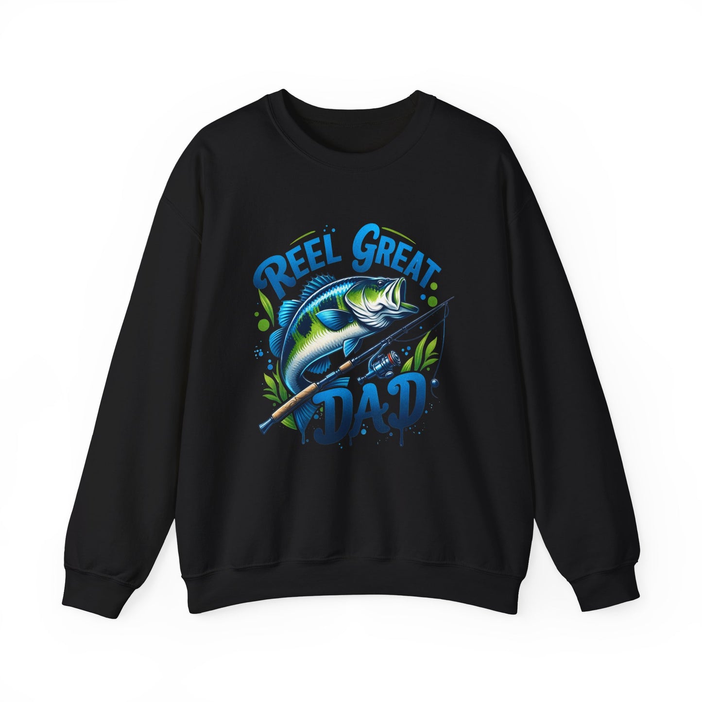 Reel Great Dad Crewneck Sweatshirt - Perfect for Fishing Enthusiasts