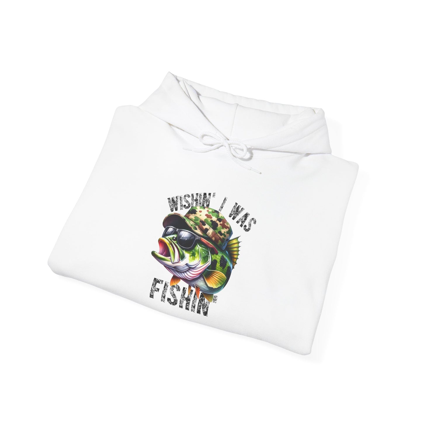 Fishing Vibes Unisex Hoodie - Cool Bass Fish Design