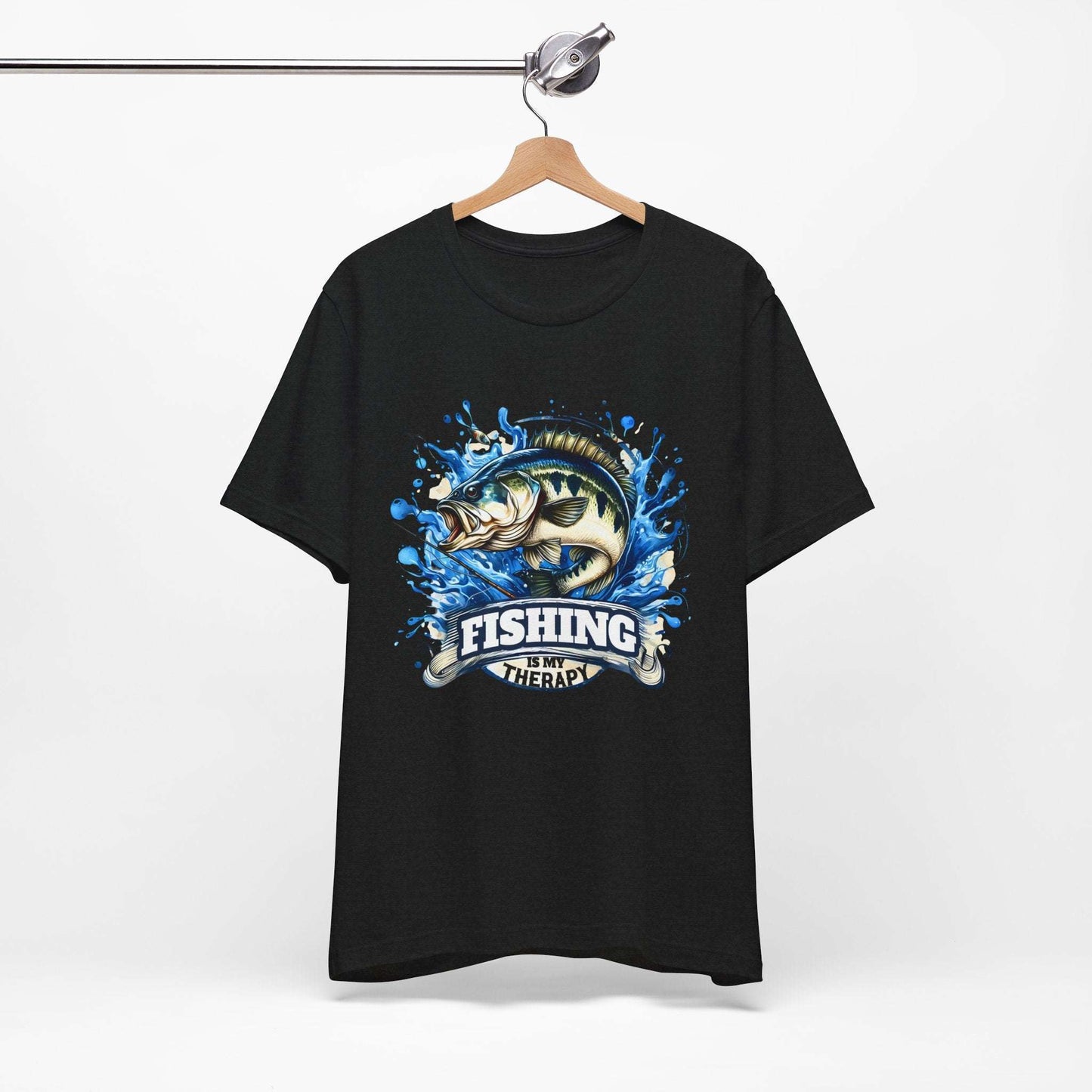 Fishing Is My Therapy Unisex T-Shirt - Perfect Gift for Fishing Enthusiasts
