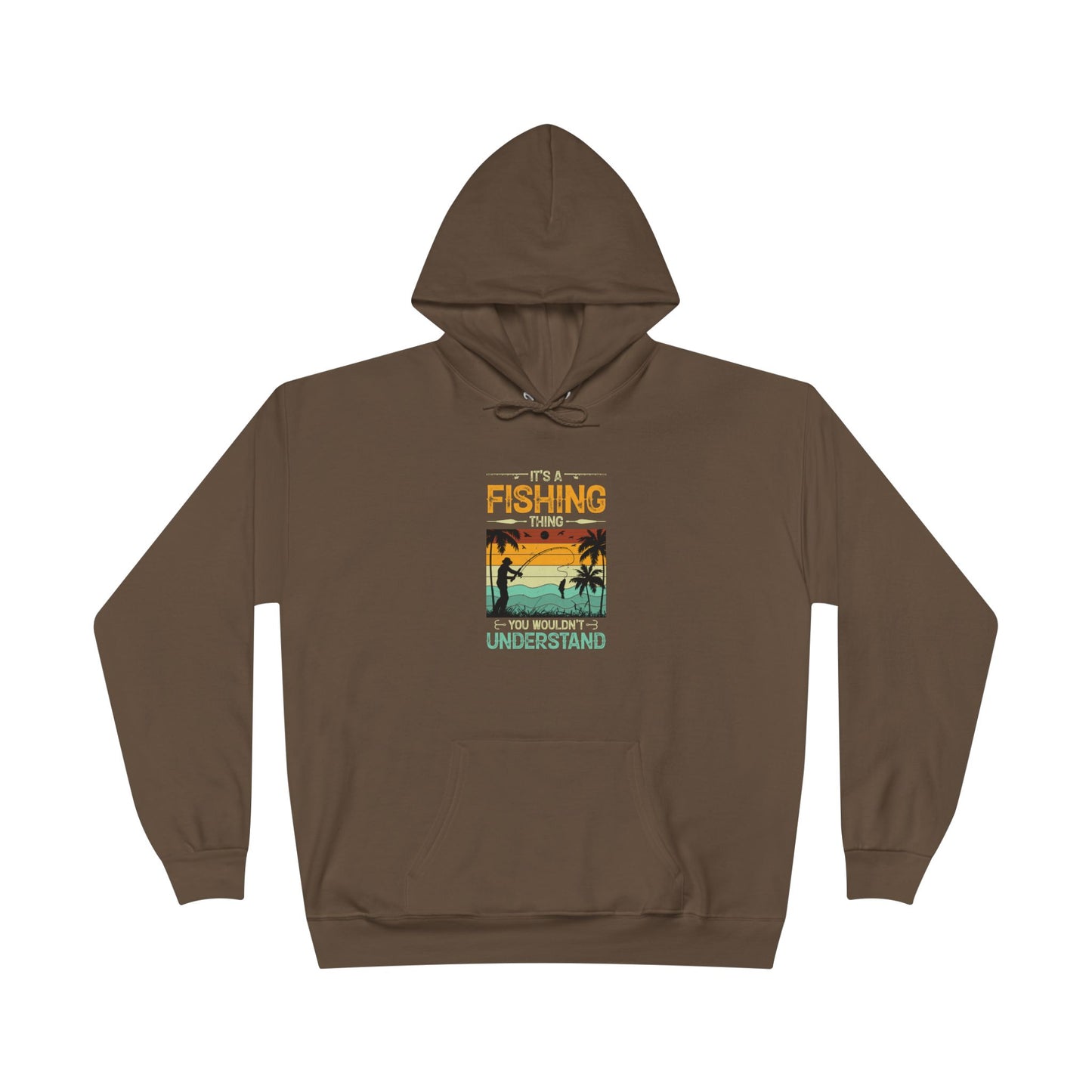Fishing Humor Eco-Friendly Pullover Hoodie - Perfect Gift for Anglers