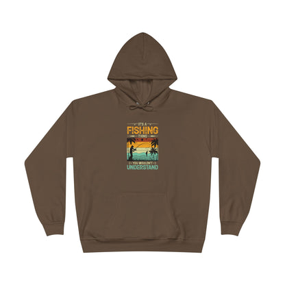 Fishing Humor Eco-Friendly Pullover Hoodie - Perfect Gift for Anglers