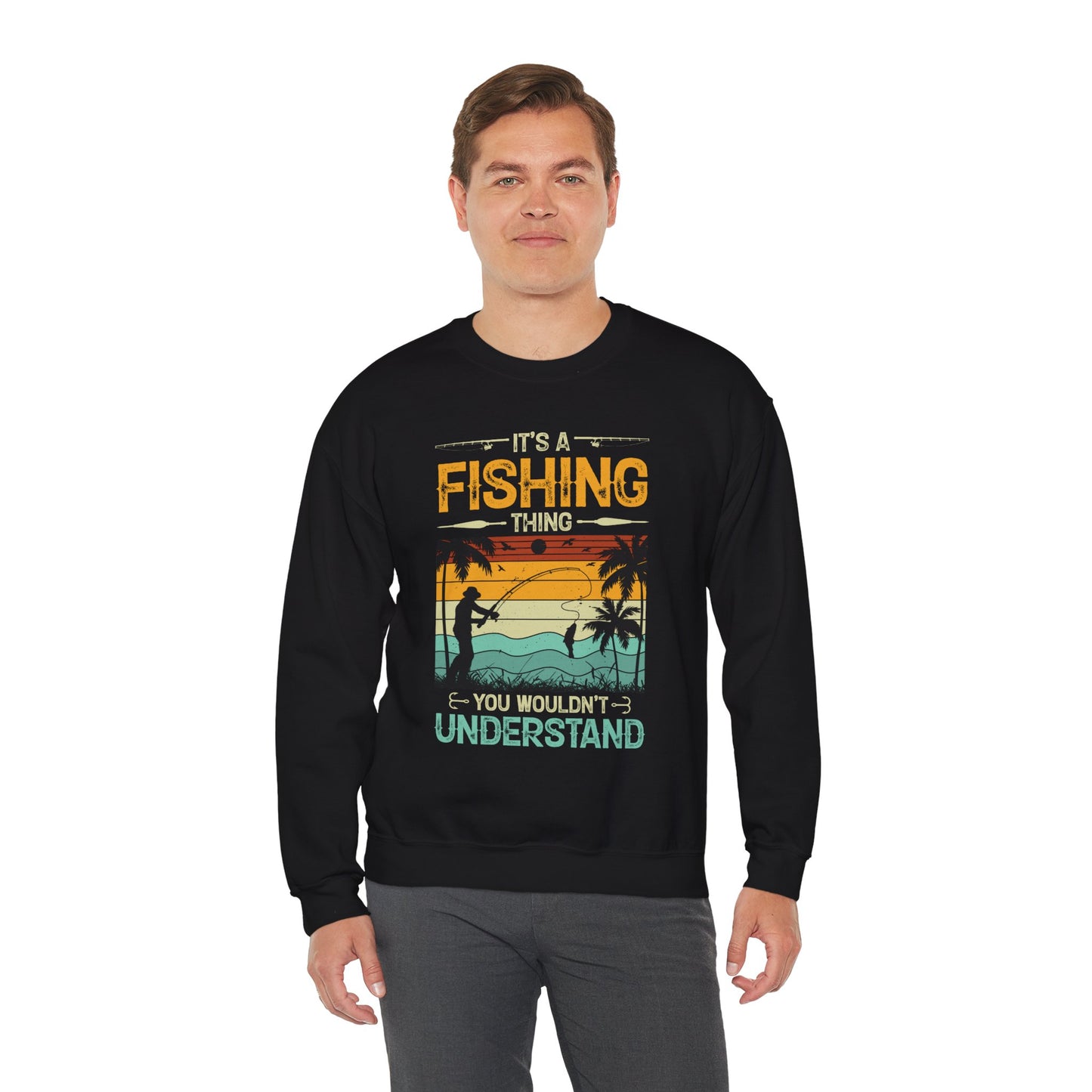 Fishing Things Unisex Crewneck Sweatshirt – Perfect for Anglers