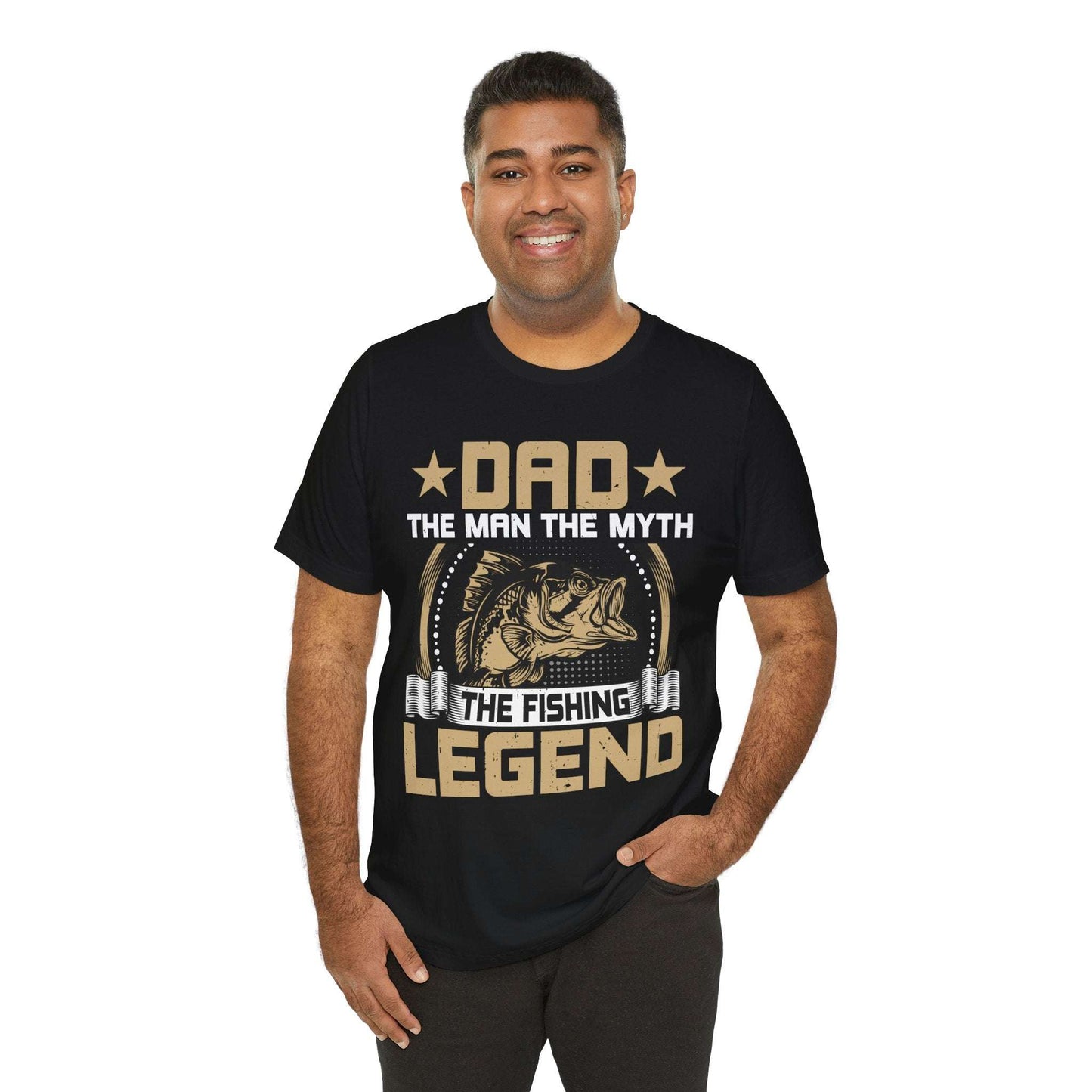 Fishing Legend Dad T-Shirt - Unisex Short Sleeve Tee for Fathers
