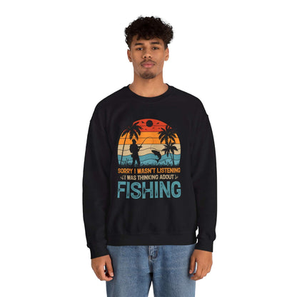 Retro Fishing Crewneck Sweatshirt - Perfect Gift for Anglers