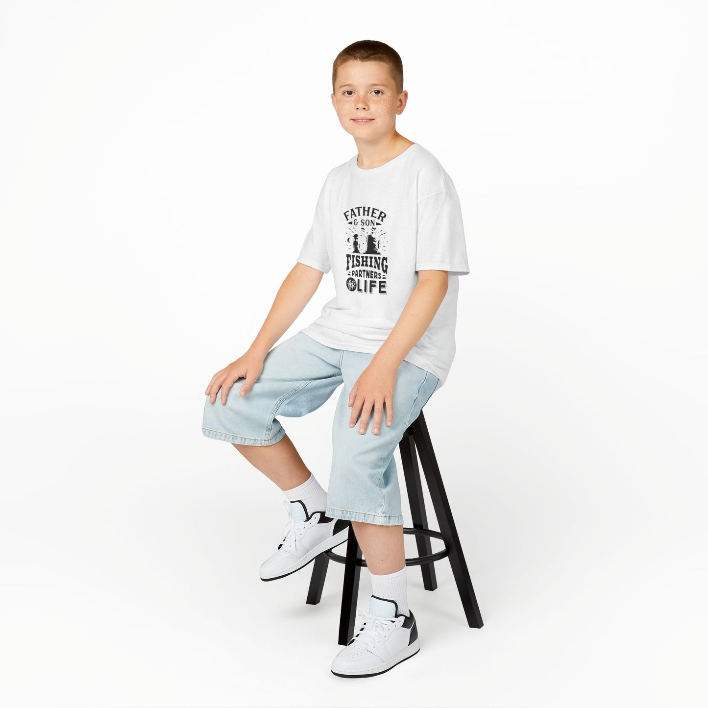 Father & Son Fishing Partners Life Kids Tee