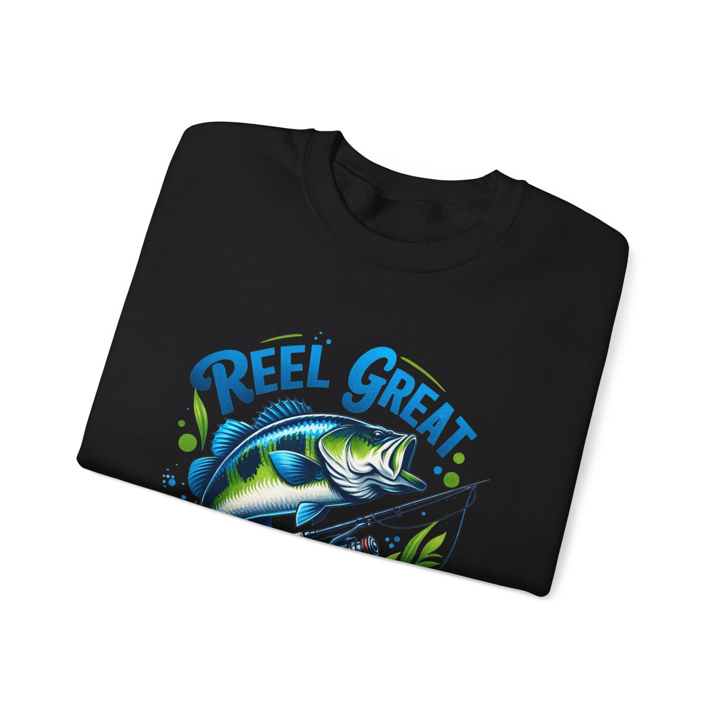 Reel Great Dad Crewneck Sweatshirt - Perfect for Fishing Enthusiasts