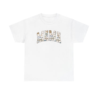 MAMA Fishing Distressed Design - Cool Unisex Heavy Cotton Tee with Casual Comfort for Every Occasion