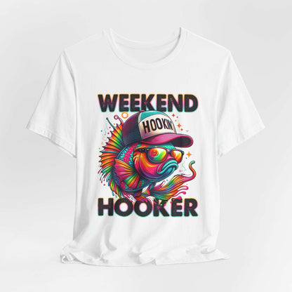 Weekend Hooker Graphic Tee - Fun Colorful Fish Design for Fishing Lovers