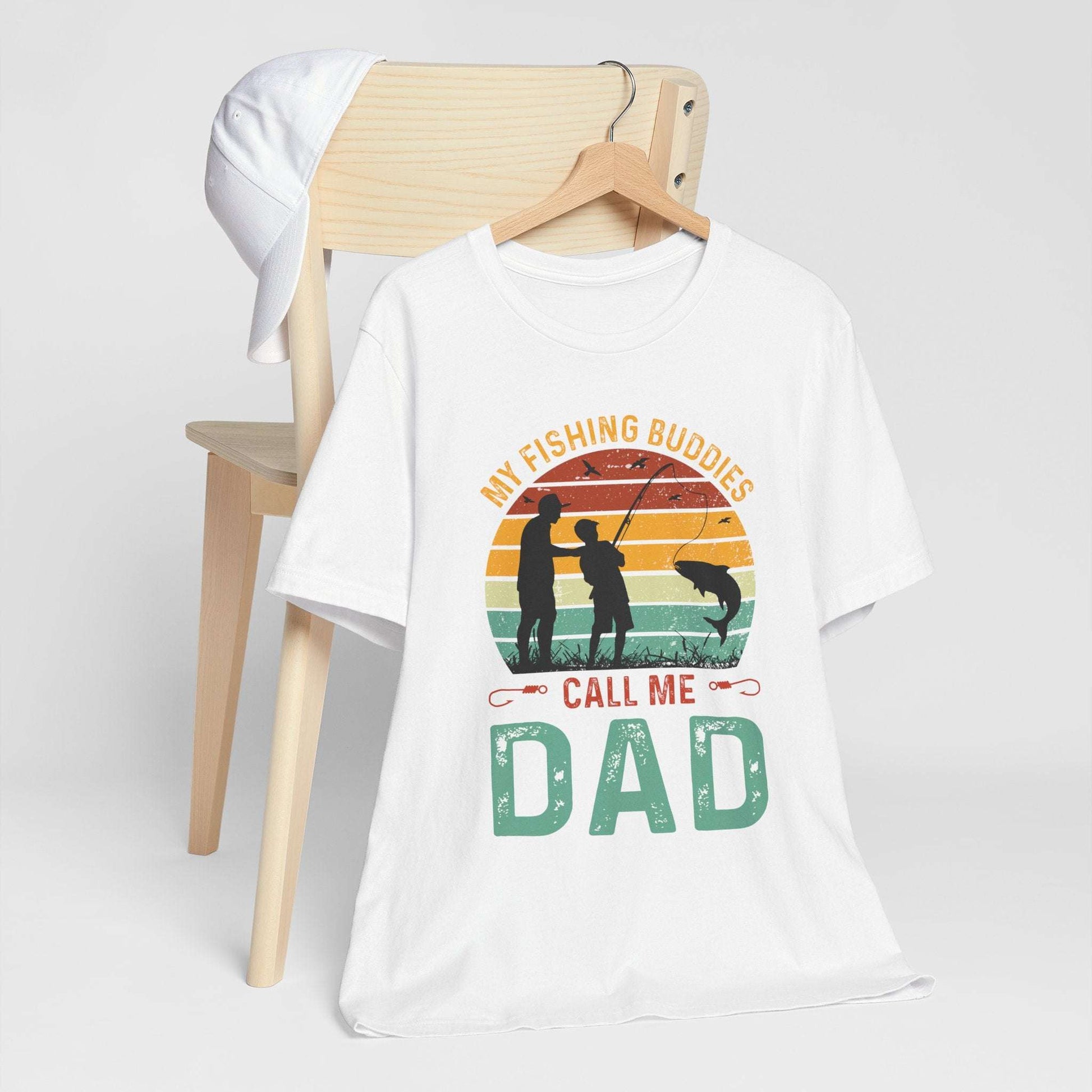 My Fishing Buddies Call Me Dad Tee - Unisex Short Sleeve Shirt for Father's Day & Outdoor Lovers