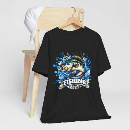 Fishing Is My Therapy Unisex T-Shirt - Perfect Gift for Fishing Enthusiasts