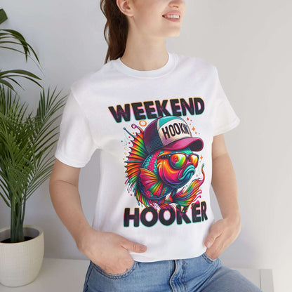 Weekend Hooker Graphic Tee - Fun Colorful Fish Design for Fishing Lovers