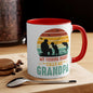 Fishing Grandpa Accent Mug - Perfect Gift for Father's Day & Grandparents' Day
