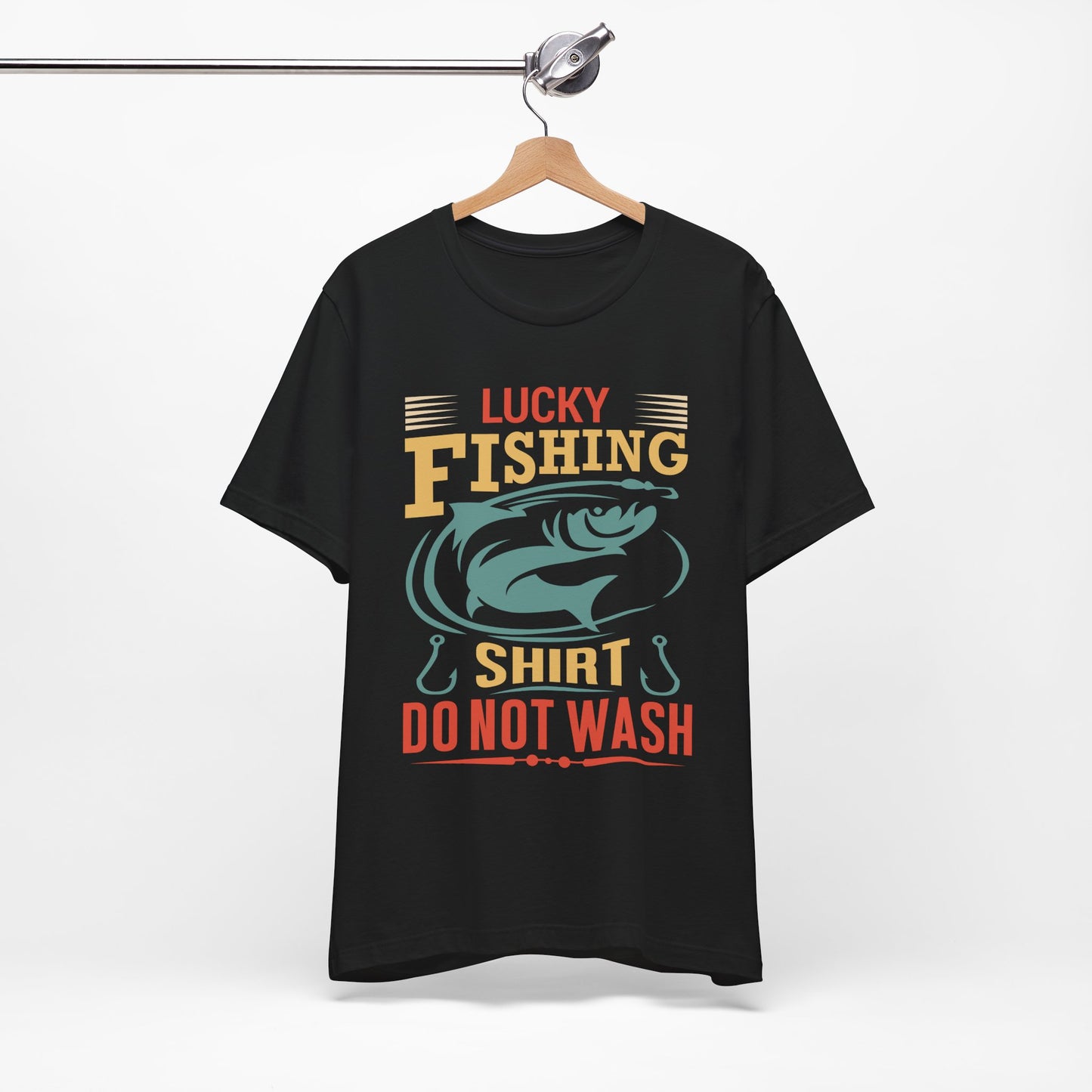 Lucky Fishing T-Shirt - Don't Wash Design for Anglers