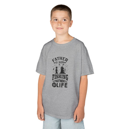 Father & Son Fishing Partners Life Kids Tee