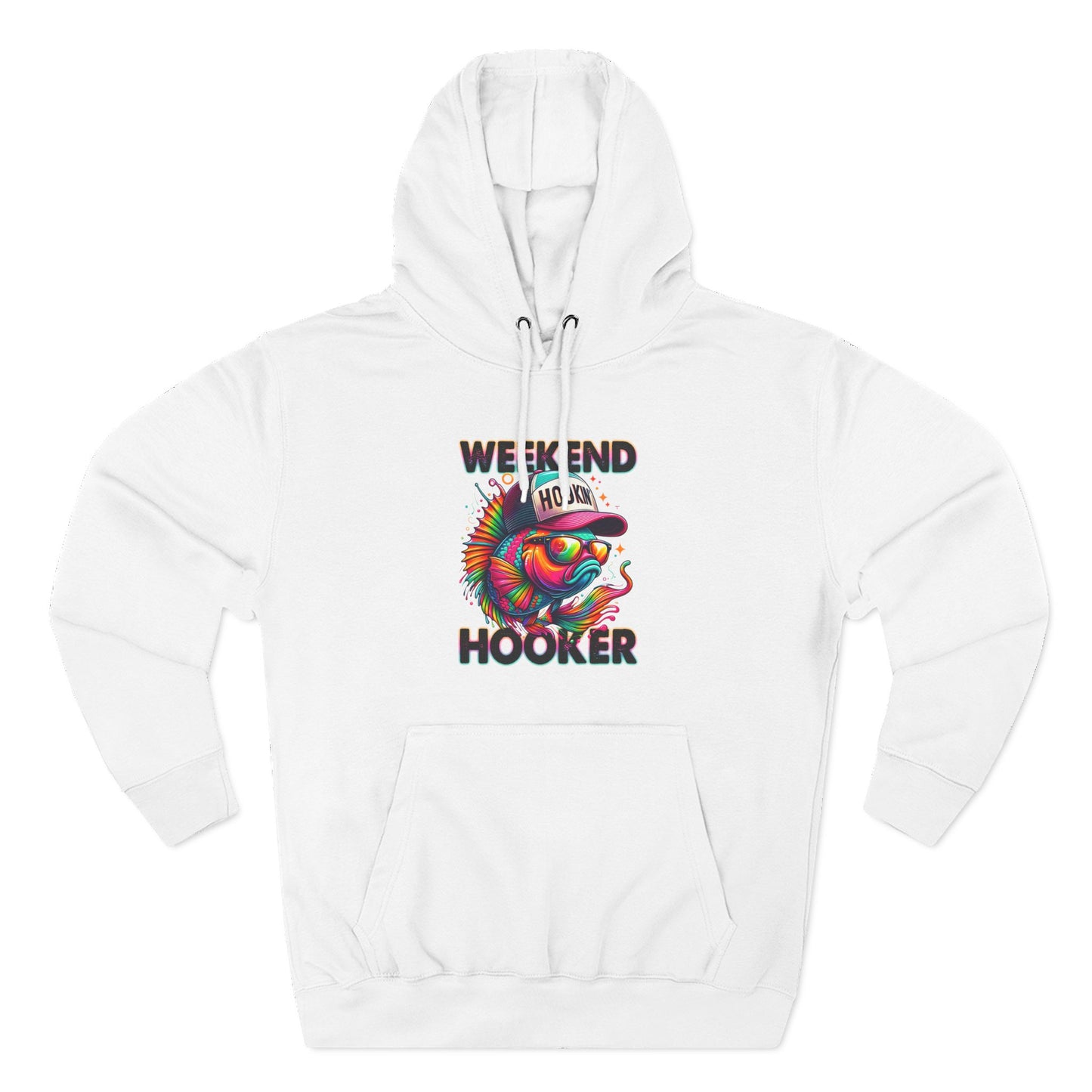Weekend Hooker Graphic Fleece Hoodie for Fish Lovers