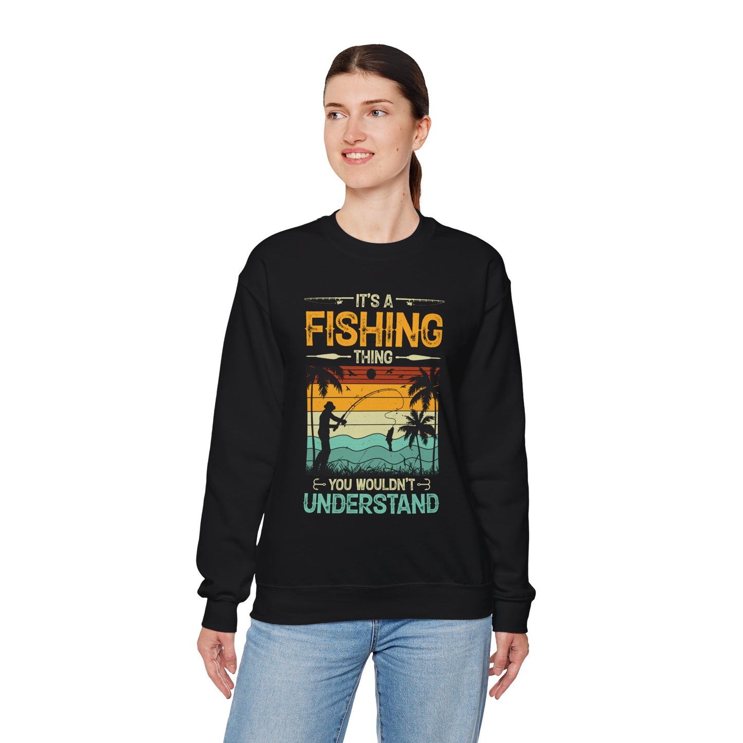 Fishing Things Unisex Crewneck Sweatshirt – Perfect for Anglers