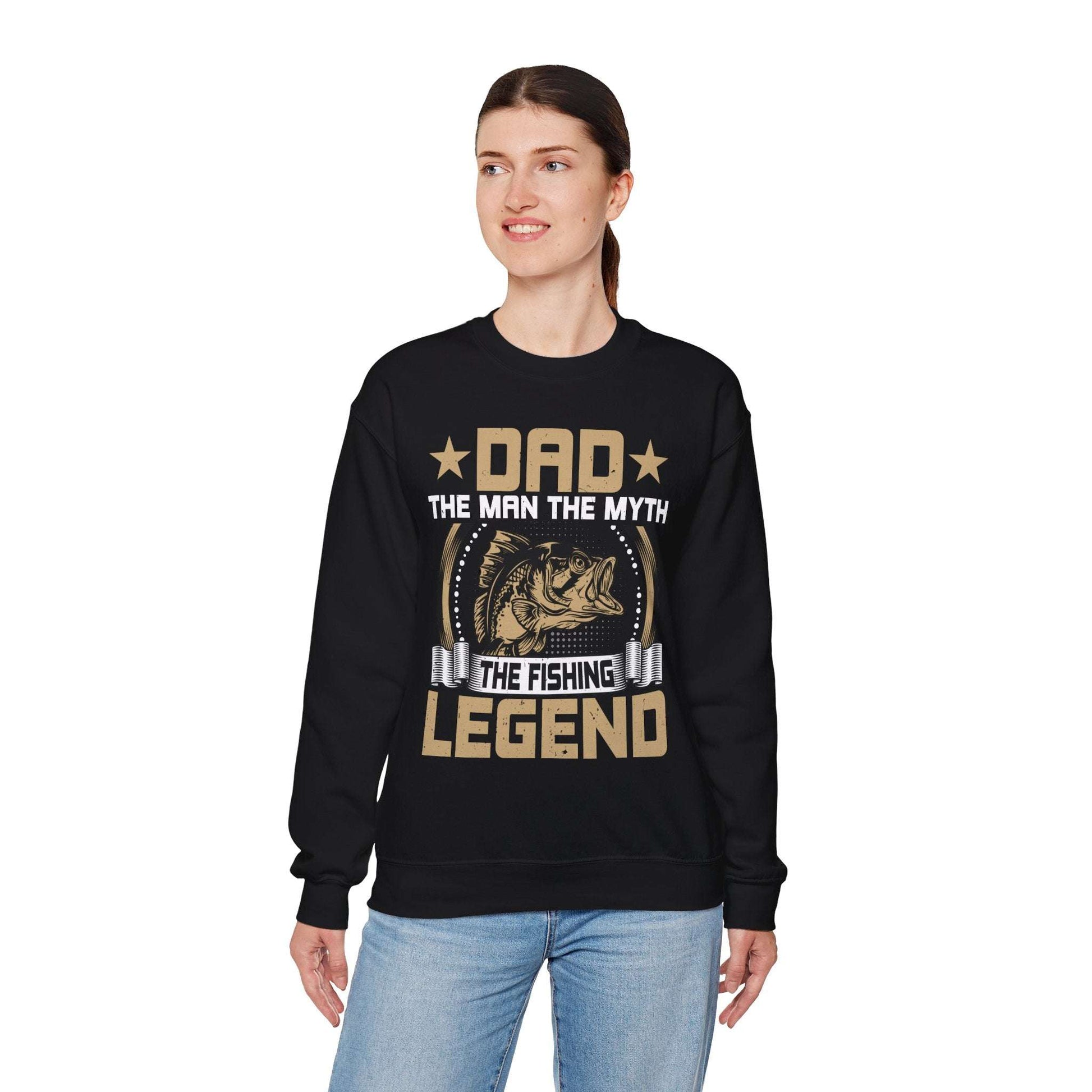 Fishing Legend Sweatshirt for Dad | Unisex Crewneck | Perfect Gift for Father's Day