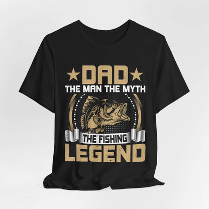 Fishing Legend Dad T-Shirt - Unisex Short Sleeve Tee for Fathers