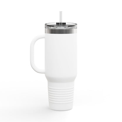 40oz Insulated Travel Mug - Weekend Hooker Fishing Design