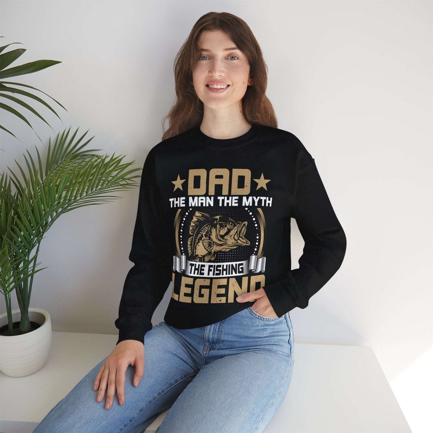 Fishing Legend Sweatshirt for Dad | Unisex Crewneck | Perfect Gift for Father's Day