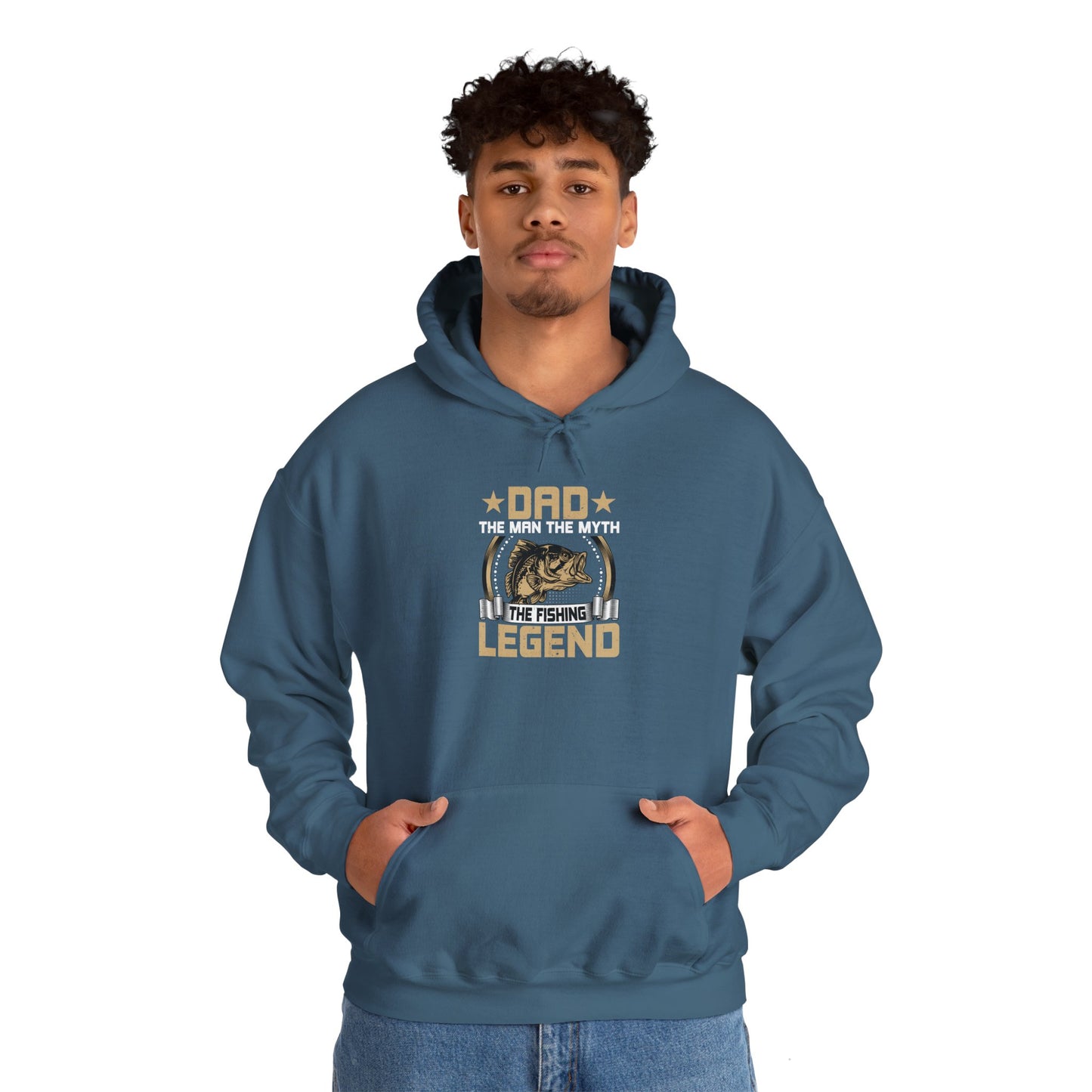 Fishing Legend Dad Hoodie - Unisex Heavy Blend™ Sweatshirt for Fathers