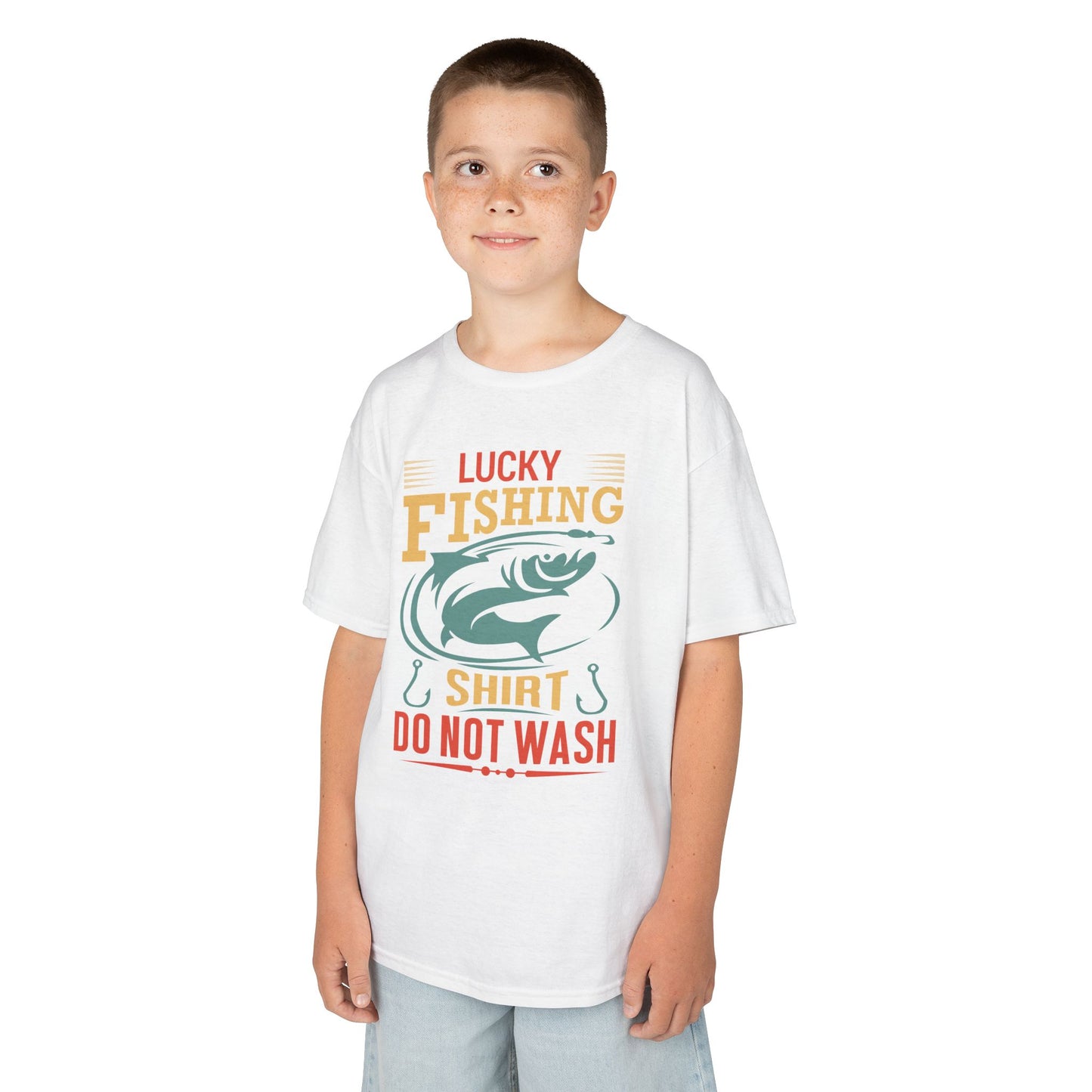 Lucky Fishing Kids Tee - Perfect for Young Anglers & Fishing Enthusiasts