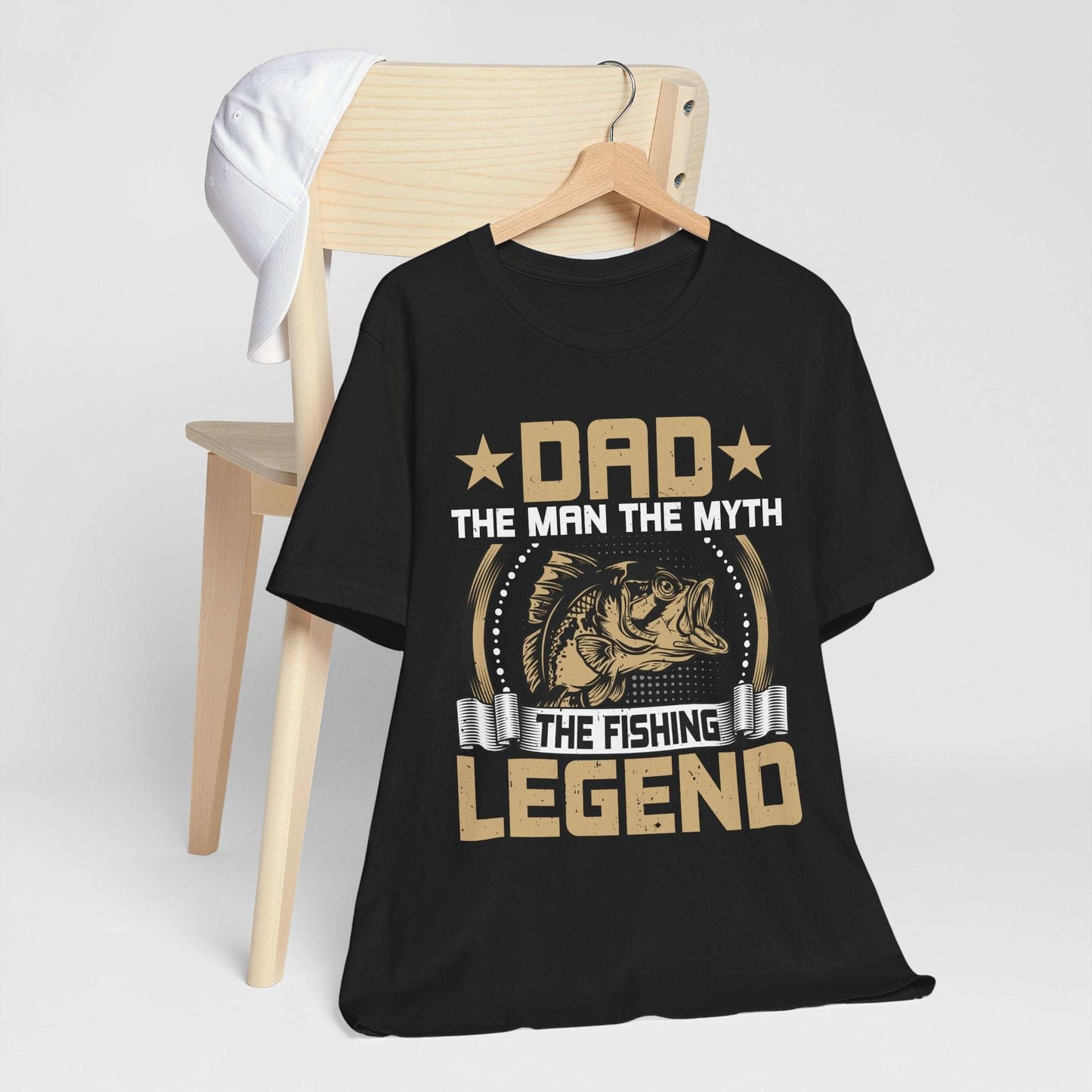 Fishing Legend Dad T-Shirt - Unisex Short Sleeve Tee for Fathers
