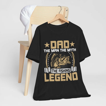 Fishing Legend Dad T-Shirt - Unisex Short Sleeve Tee for Fathers