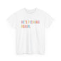 He's Fishing Again Unisex Heavy Cotton Tee