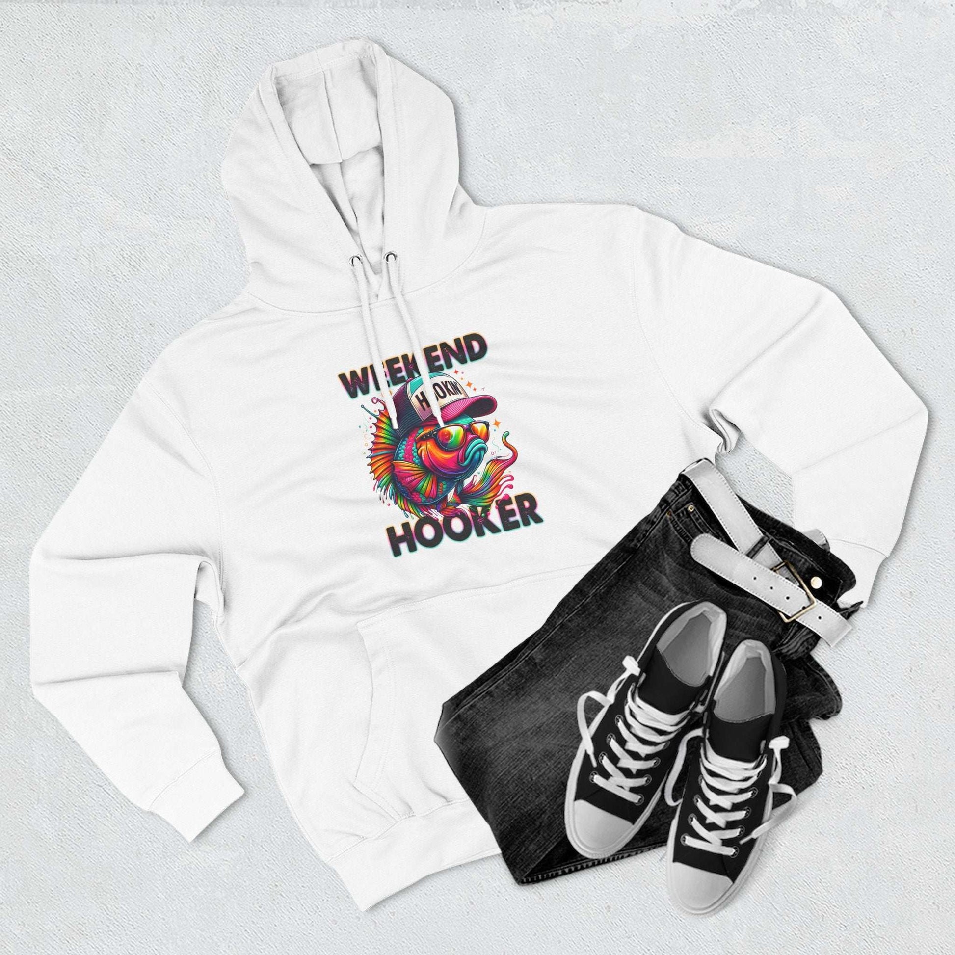 Weekend Hooker Graphic Fleece Hoodie for Fish Lovers