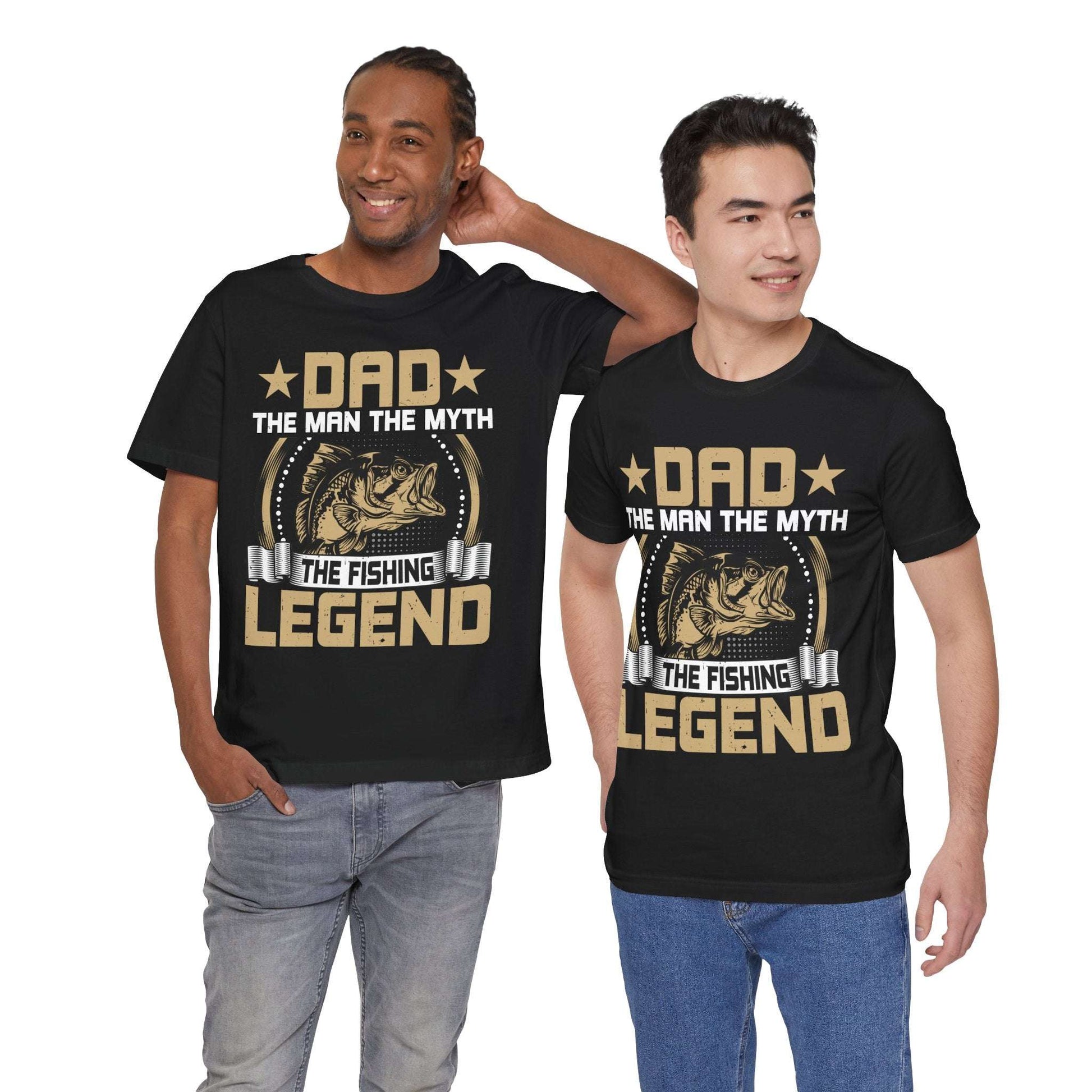 Fishing Legend Dad T-Shirt - Unisex Short Sleeve Tee for Fathers