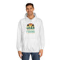 Unisex College Hoodie - Born to Go Fishing Design