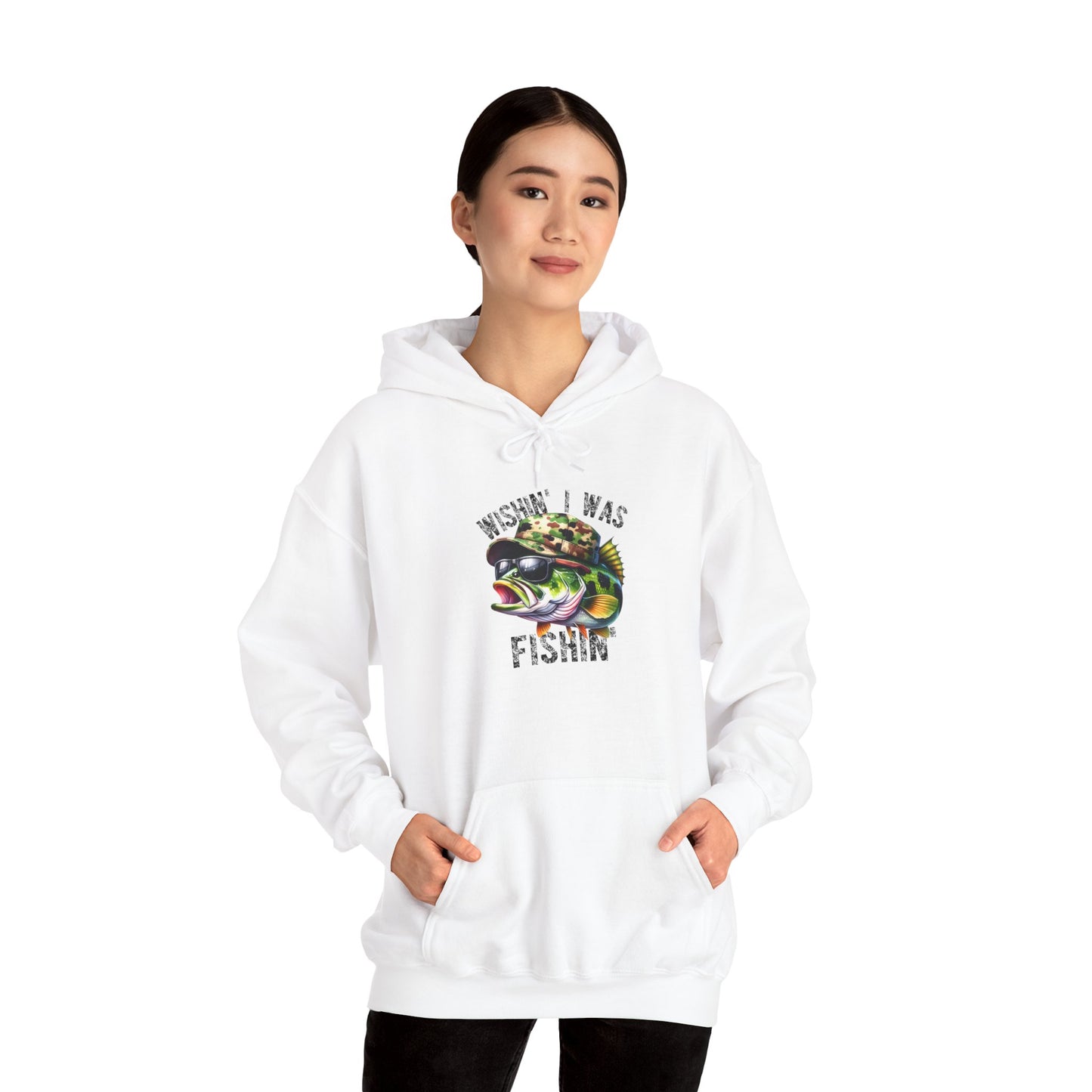 Fishing Vibes Unisex Hoodie - Cool Bass Fish Design
