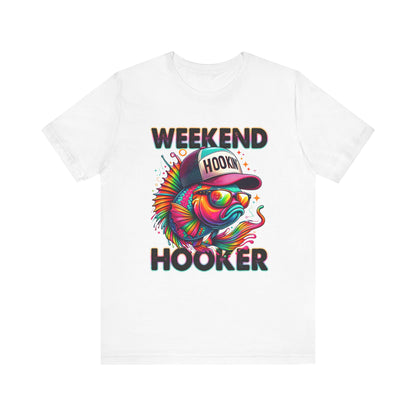 Weekend Hooker Graphic Tee - Fun Colorful Fish Design for Fishing Lovers