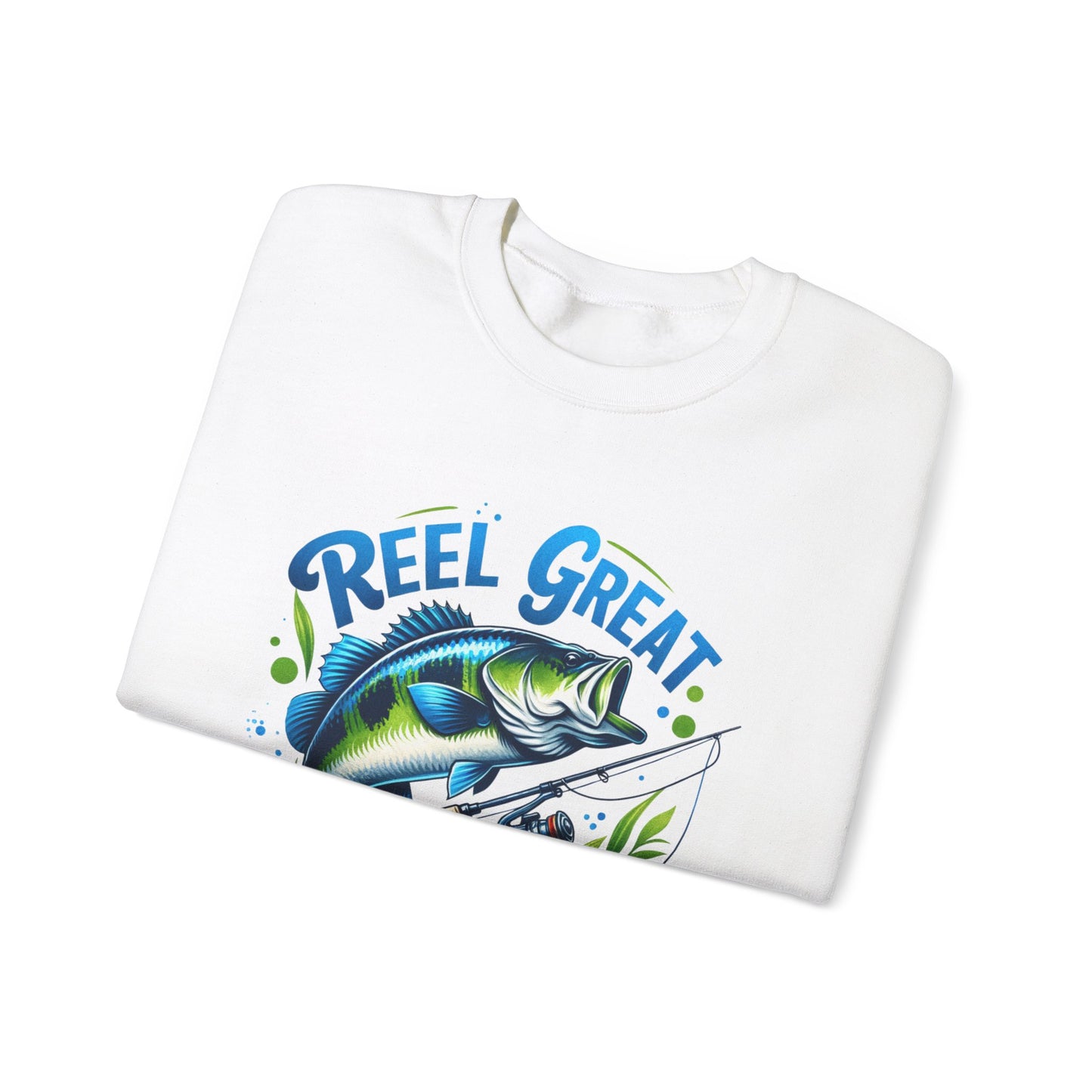 Reel Great Dad Crewneck Sweatshirt - Perfect for Fishing Enthusiasts