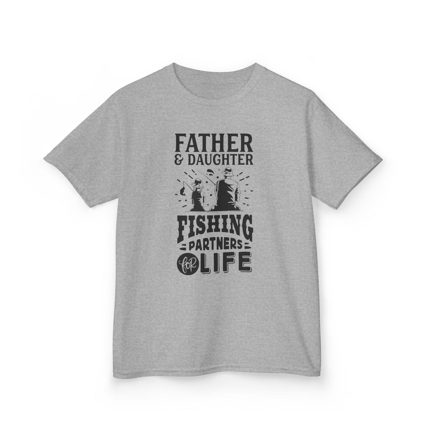 Father & Daughter Fishing Partners Life Kids Tee