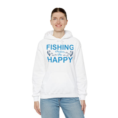 Fishing Makes Me Happy Hoodie