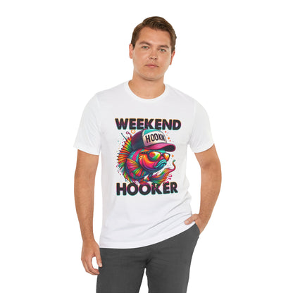 Weekend Hooker Graphic Tee - Fun Colorful Fish Design for Fishing Lovers